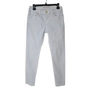 Michael Kors Jeans Women 4 Skinny Low Rise White‎ Stretch Ankle Designer Pants
